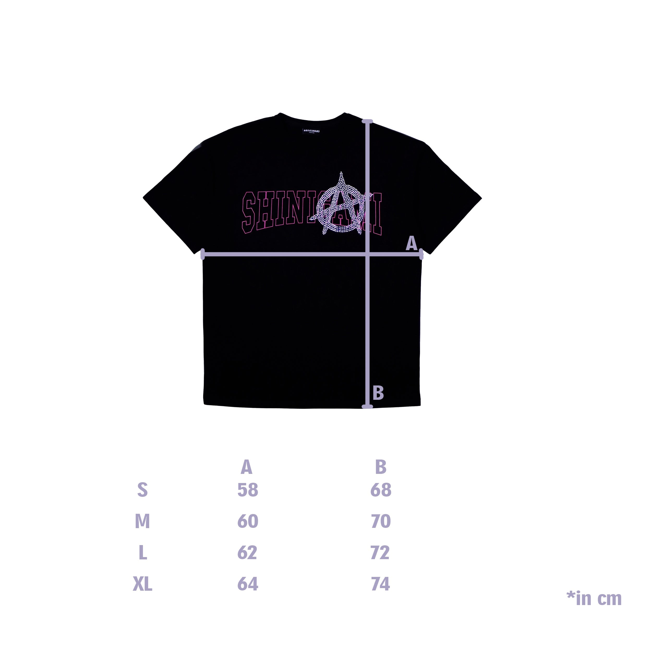 ANARCHY SHINE TEE BLACK
