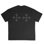 Shinigami Couture dark gray coat of arms tee back view