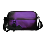 Shinigami Couture thermochromic crossbody bag in purple with Beep the Bat rubber keychain