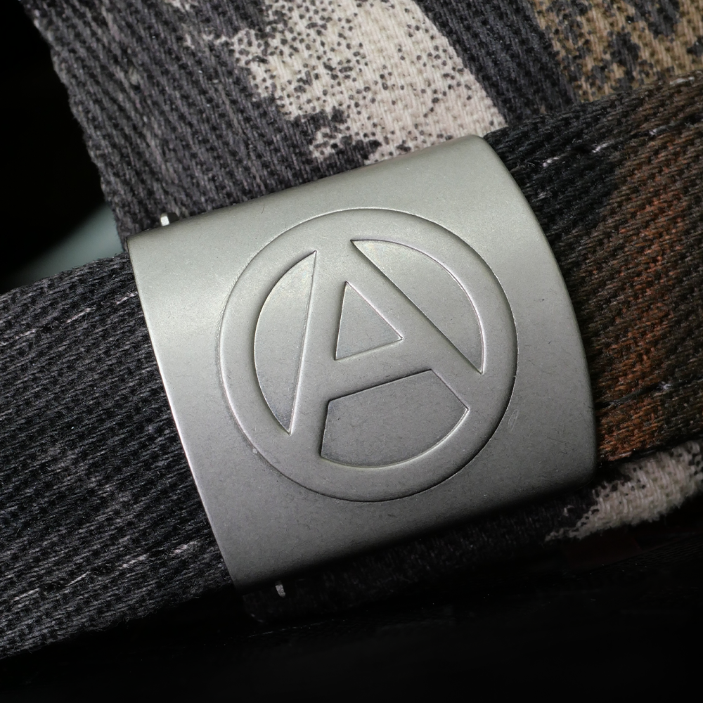 Shinigami Couture cap metal buckle hardware detail
