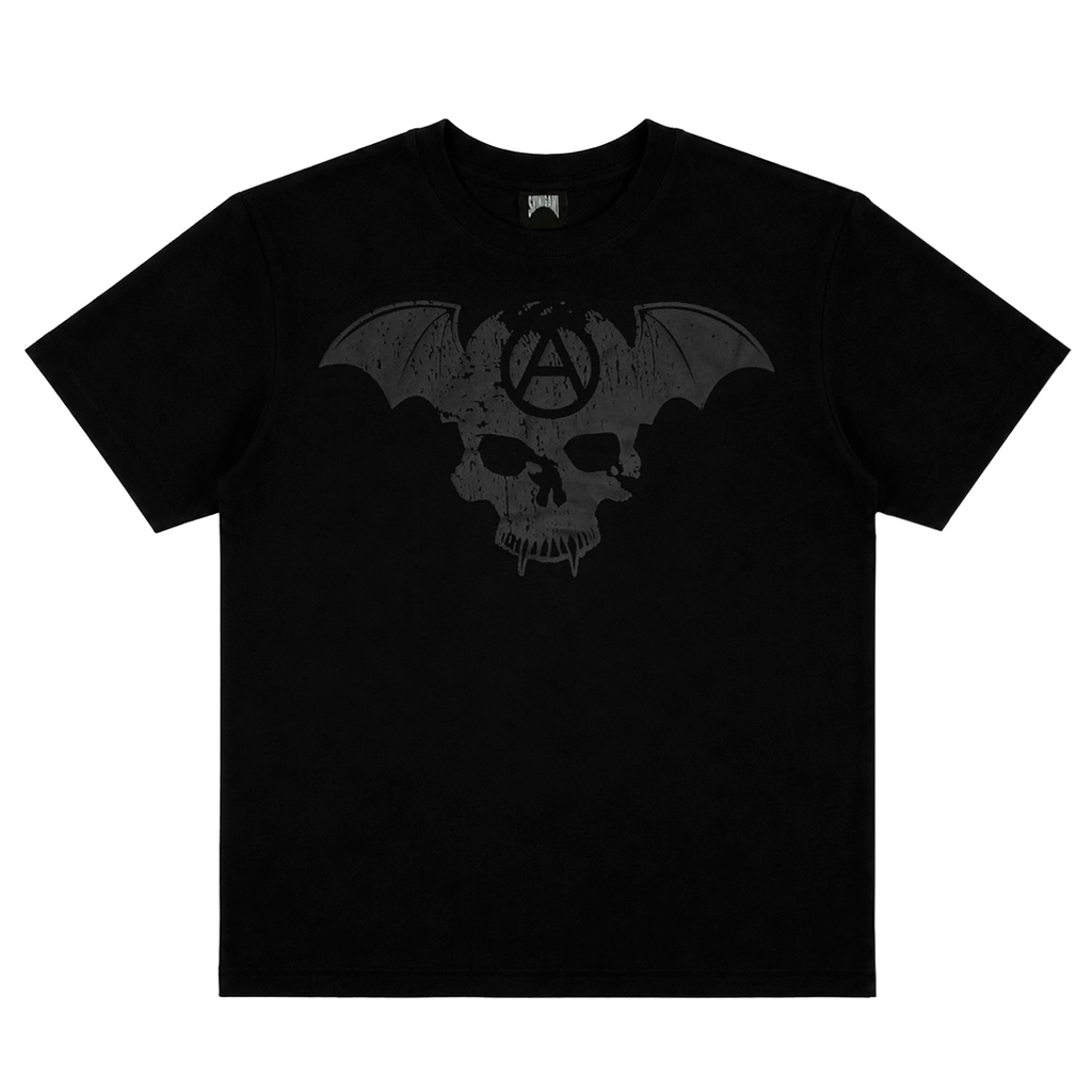 Shinigami Couture black bobby tee with front skull print