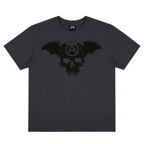Shinigami Couture dark gray bobby tee with puff skull print