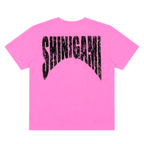 Shinigami Couture pink bobby tee with back logo print