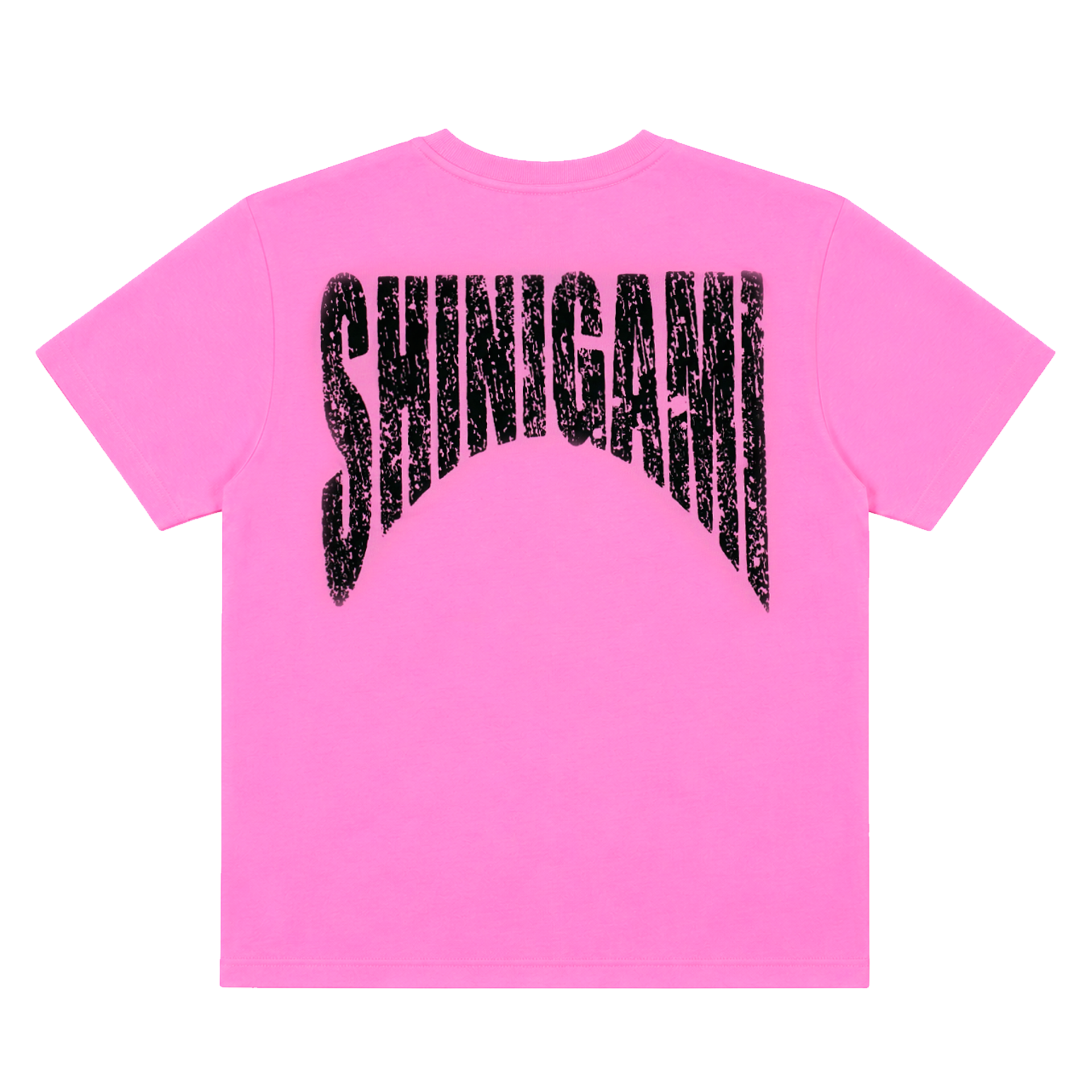 Shinigami Couture pink bobby tee with back logo print