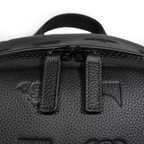 Shinigami Couture leather backpack YKK metal zippers detail