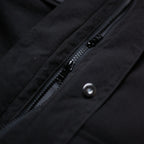 Shinigami Couture windbreaker YKK zipper and magnetic button hardware detail